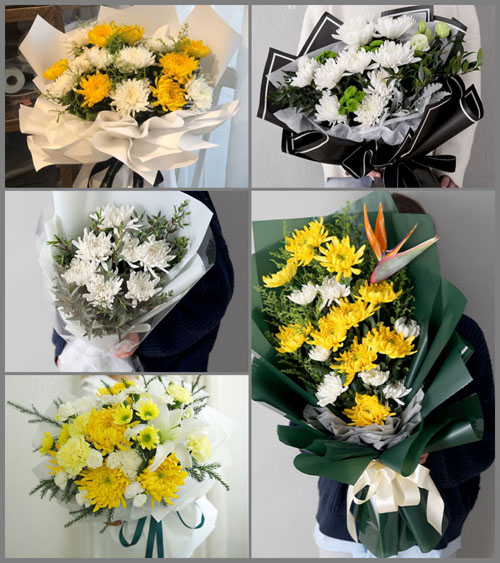 广东珠海市斗门区斗门镇小濠冲村白事花束代送